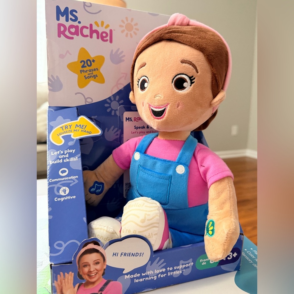 Ms Rachel Official Speak & Sing Doll, 16” Tall Interactive Toy
